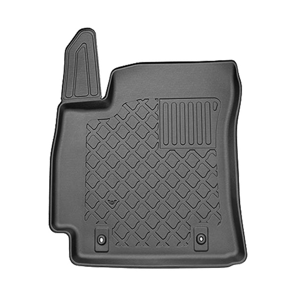 Set kofferbakmat en automatten TPE op maat gemaakt voor: Hyundai Kona II SUV (04.2023-....) - bovenste bagageruimte; de schuifvloer in de hoogste stand; met en zonder subwoofer; niet van toepassing voor de elektrische versie; ook met hybride aandrijving