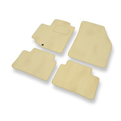 Velours automatten voor Nissan Pixo Hatchback (2008-2013) - beige