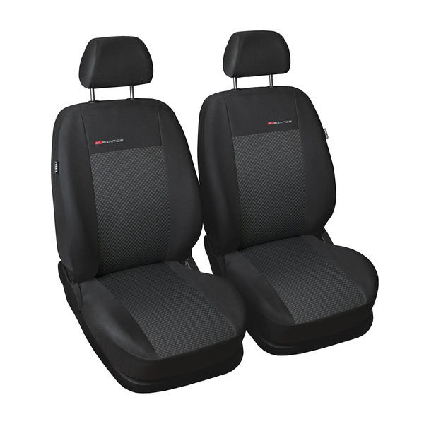 Op maat gemaakte hoezen voor Citroen Nemo Bestelwagen (2007-2019) alleen de voorstoelen - twee enkele stoelen - pasvorm autostoelhoezen - autostoelbeschermer set - E3
