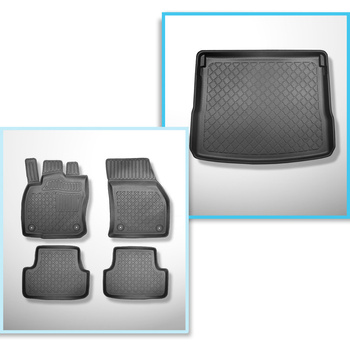 Set kofferbakmat en automatten TPE op maat gemaakt voor: Cupra Ateca SUV (11.201