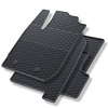 Rubberen matten voor de Dacia Duster II SUV (2017-2024) - zwart - 4 stuks