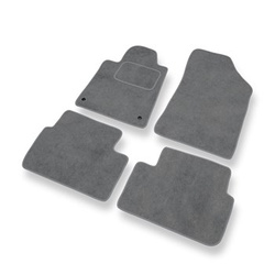 Velours automatten voor Peugeot 407 Coupé, Sedan, SW (2004-2011) - grijs