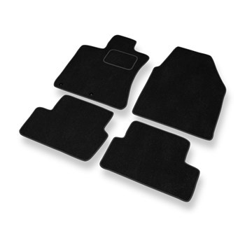Velours automatten voor Nissan Qashqai I Crossover (2007-2013) - zwart