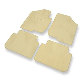 Velours automatten voor Kia Carens III MPV (2006-2012) - beige