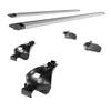 Basisrek voor het autodak voor Mitsubishi Outlander mk III SUV (2013-2021) - zilver Imperiaal - geïntegreerde railing - Aluminium