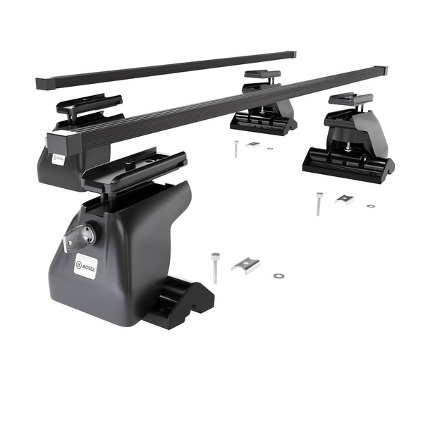 Basisrek voor het autodak voor Renault Trafic Bestelwagen (2001-2006) - zwart Imperiaal - bevestigingspunten - Staal