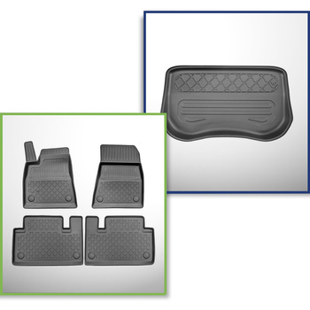 Set kofferbakmat en automatten TPE op maat gemaakt voor: Tesla Model 3 Sedan (07