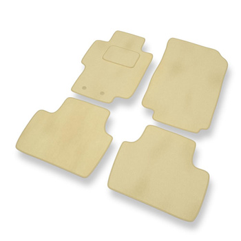 Velours automatten voor Honda Accord VII (2003-2007) - beige