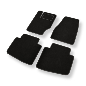 Velours automatten voor Jeep Commander I SUV (2006-2010) - zwart