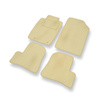 Velours automatten voor Peugeot 206 I Hatchback, Cabriolet, Sedan, SW (1998-2012) - beige