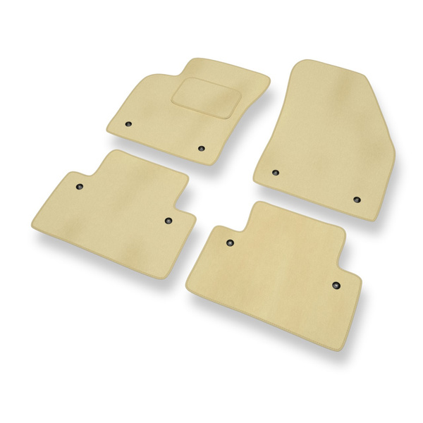 Velours automatten voor Volvo S40 II Sedan (2004-2012) - beige