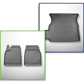 Set kofferbakmat en automatten TPE op maat gemaakt voor: Tesla Model X SUV (01.2