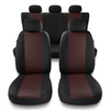 Een set universele autohoezen voor Fiat Punto Grande, Evo, 2012 (2005-2018) - PF-RD