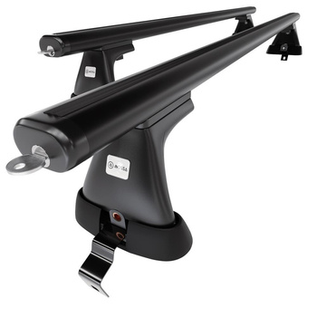 Basisrek voor het autodak voor Volvo S40 Sedan (2004-2012) - zwart Imperiaal - z