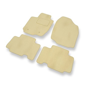 Velours automatten voor Toyota RAV4 III SUV (2005-2012) - beige