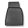 Set kofferbakmat en automatten TPE PREMIUM op maat gemaakt voor: Tesla Model X SUV (10.2016-12.2020) - 6/7 zitplaatsen; voorzijde set; bovenste bagageruimte; achter de 2e zitrij (3e zitrij verlaagd)