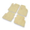 Velours automatten voor Hyundai i10 I Hatchback (2007-2012) - beige