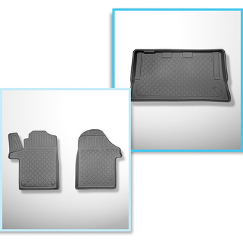 Set kofferbakmat en automatten TPE op maat gemaakt voor: Mercedes-Benz EQV 300 B