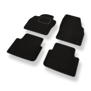 Velours automatten voor Skoda Scala Hatchback (2019-....) - zwart