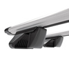 Basisrek voor het autodak voor Subaru Justy G3X Hatchback (2003-2007) - zilver Imperiaal - railing - Aluminium