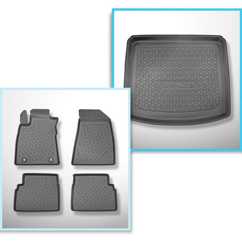 Set kofferbakmat en automatten TPE PREMIUM op maat gemaakt voor: MG ZS SUV (06.2