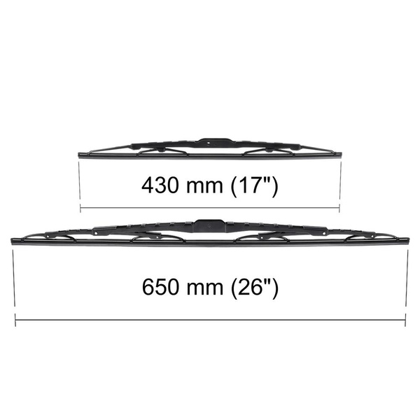 Auto ruitenwissers op de voorruit voor Infiniti G Coupé, Cabriolet, Sedan (2008-2013) - standaard bladen