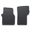 Rubberen matten voor de Volkswagen Crafter II Bestelwagen (2017-....) - zwart - 2 stuks