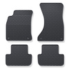 Rubberen matten voor de Audi A4 B8 Avant, Limousine (2007-2015) - zwart - 4 stuks
