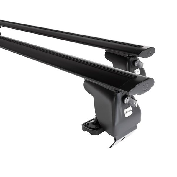 Basisrek voor het autodak voor Volvo C40 SUV (2022-....) - zwart Imperiaal - zonder bevestigingsmateriaal - Aluminium