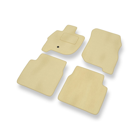 Velours automatten voor Mitsubishi Galant IX (2006-2012) - beige