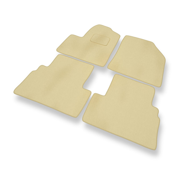 Velours automatten voor Ford Transit Connect Bestelwagen (2003-2014) 5 zitplaatsen - beige