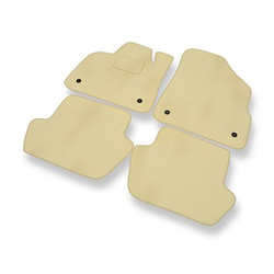 Velours automatten voor Citroen DS5 Hatchback (2011-2015) - beige