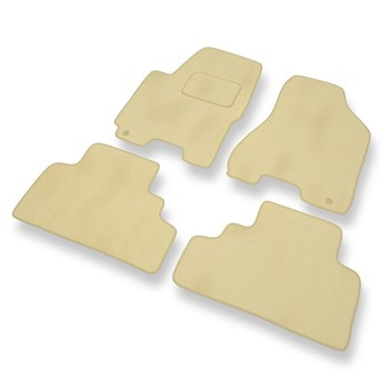 Velours automatten voor Kia Sportage II SUV (2004-2010) - beige
