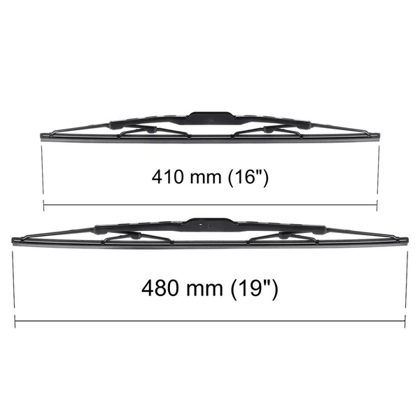 Auto ruitenwissers op de voorruit voor Ford Ka I Hatchback (09.1996-09.2008) - standaard bladen