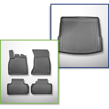 Set kofferbakmat en automatten TPE op maat gemaakt voor: Audi Q5 II FY SUV (01.2