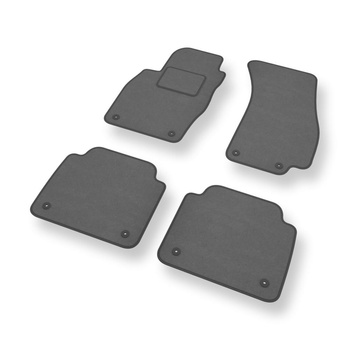 Velours automatten voor Audi A8 IV D5 Sedan (2017-....) verkorte versie - grijs