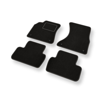 Velours automatten voor Seat Exeo Sedan (2008-2013) - zwart