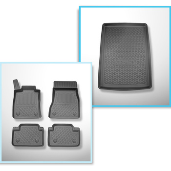 Set kofferbakmat en automatten TPE PREMIUM op maat gemaakt voor: BMW 5 G60, G90 
