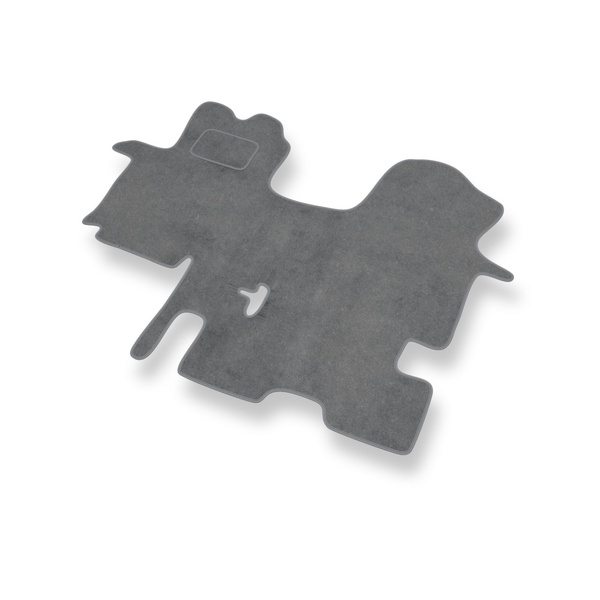 Velours automatten voor Renault Trafic II Bestelwagen (2001-2014) 1+1 - grijs