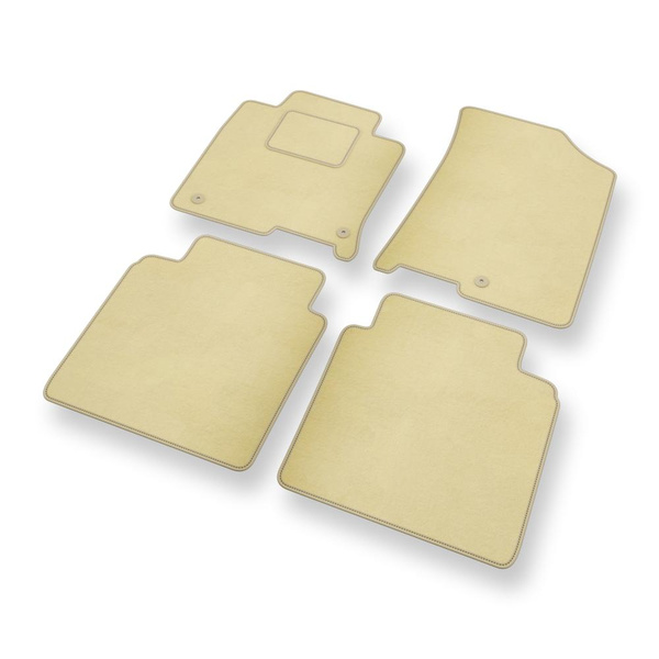 Velours automatten voor Kia Optima IV Stationwagen, Sedan (2015-2019) - beige