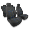 Een set universele autohoezen voor Fiat Bravo I, II (1995-2015) - UNE-BL