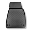 Set kofferbakmat en automatten TPE op maat gemaakt voor: Tesla Model X SUV (10.2016-12.2020) - 6/7 zitplaatsen; voorzijde set; bovenste bagageruimte; achter de 2e zitrij (3e zitrij verlaagd)