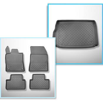 Set kofferbakmat en automatten TPE op maat gemaakt voor: Opel Astra L (VI) Hatch