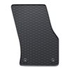Rubberen matten voor de Seat Tarraco SUV (2018-....) - zwart - 4 stuks