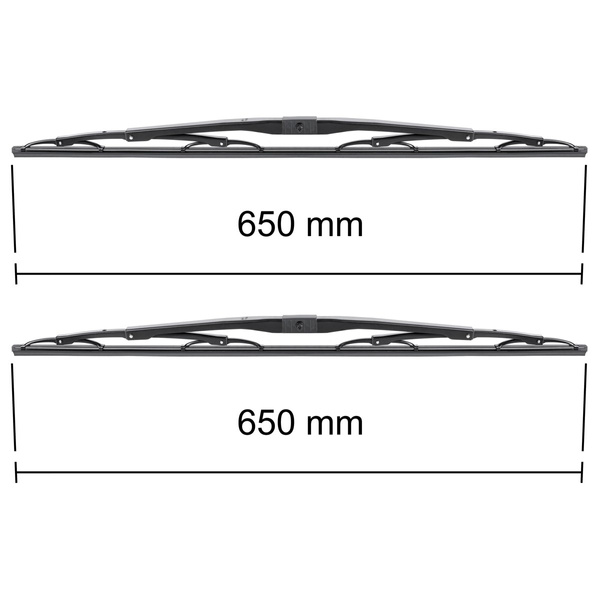 Auto ruitenwissers op de voorruit voor Autosan Tramp A0909L Bus (2000-2019) - standaard bladen