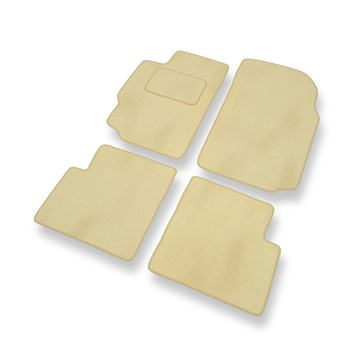 Velours automatten voor Peugeot 406 (1995-2004) - beige