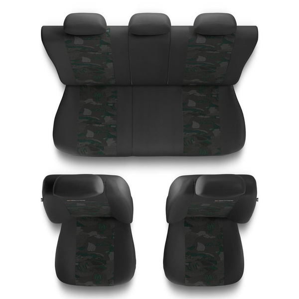 Een set universele autohoezen voor Citroen C6 (2005-2012) - UNE-GR
