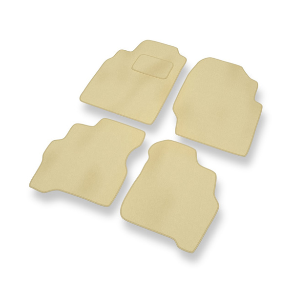 Velours automatten voor Nissan Almera II Hatchback, Sedan (2000-2006) - beige