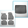 Set kofferbakmat en automatten TPE op maat gemaakt voor: BMW 2 U06 Active Tourer (11.2021-....) - achterste schuifstoel (achter - voor)