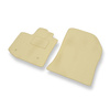 Velours automatten voor Dacia Lodgy Bestelwagen (2012-....) - beige